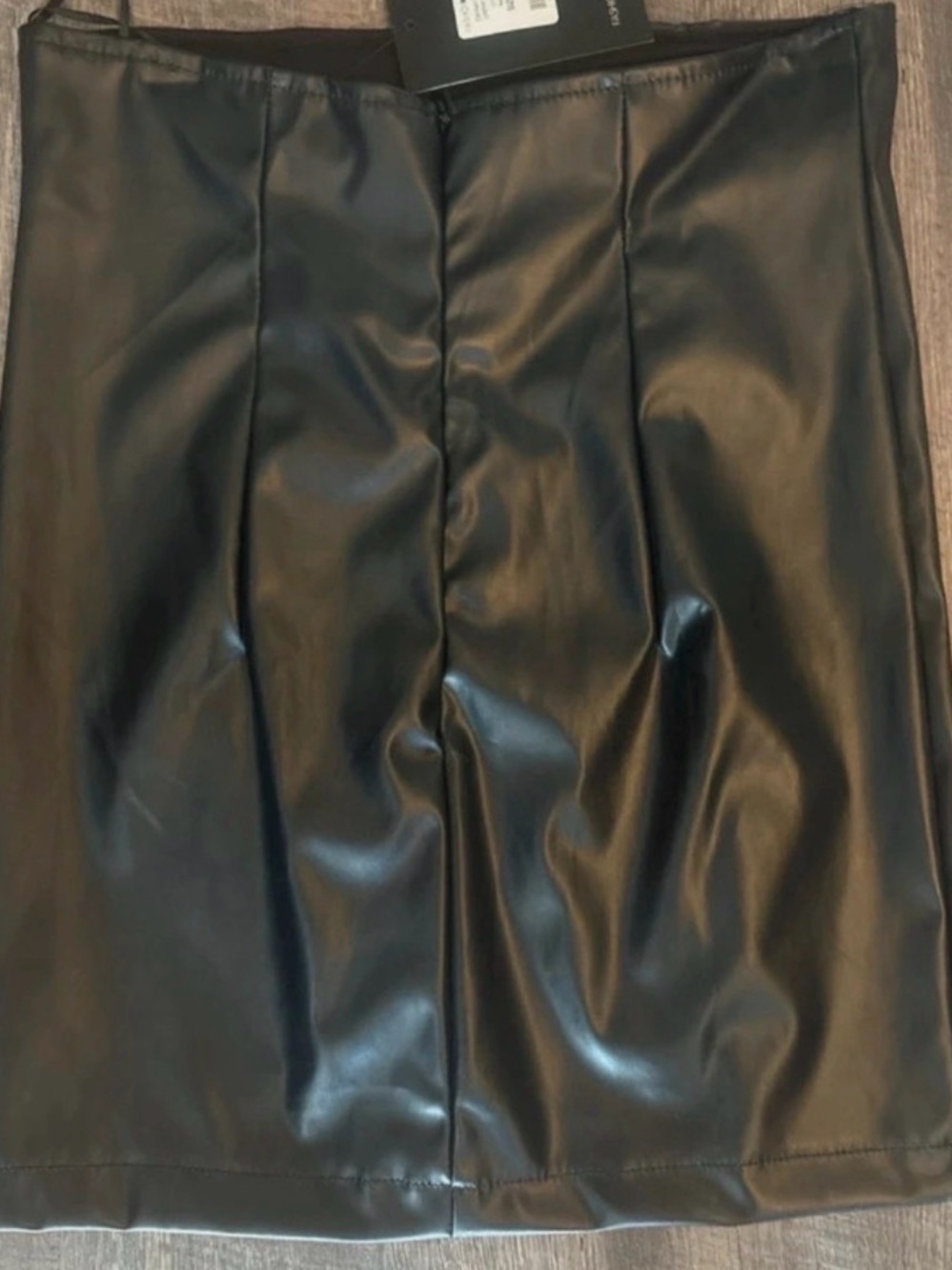 Fashion Nova Black Faux Leather Mini Skirt - Picture 3 of 5